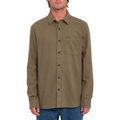 Caden Solid Longsleeve Shirt Blueberry