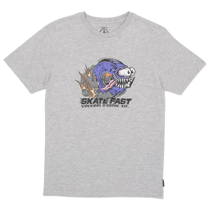 T-shirt Skate Fast pour enfants Gris chiné