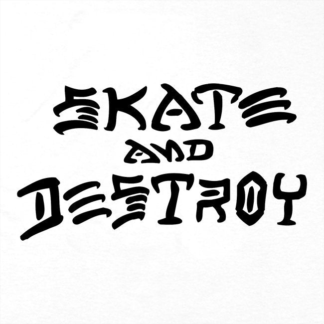 Skate and Destroy T-shirt White – Stoked Boardshop